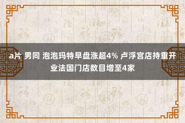 a片 男同 泡泡玛特早盘涨超4% 卢浮宫店持重开业法国门店数目增至4家