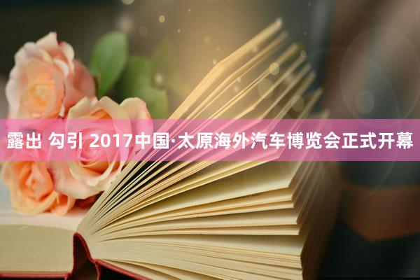 露出 勾引 2017中国·太原海外汽车博览会正式开幕